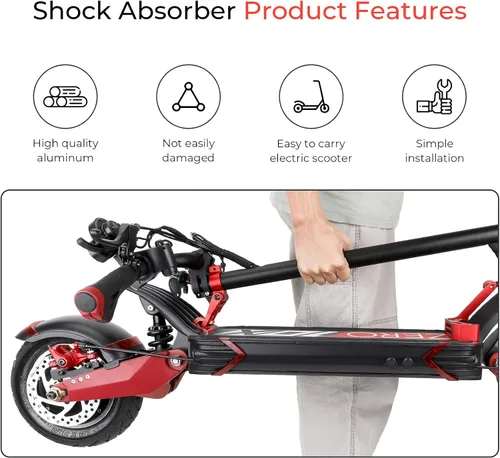 Vista 2 de Gancho plegable Scooer Parte de aleación de aluminio Gancho Set Scooter Accesorios para Zero 10X 8X Speedual Scooter eléctrico