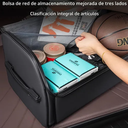 Vista 2 de TOPABYTE Organizador de maletero de coche con capacidad de tapa, bolsa