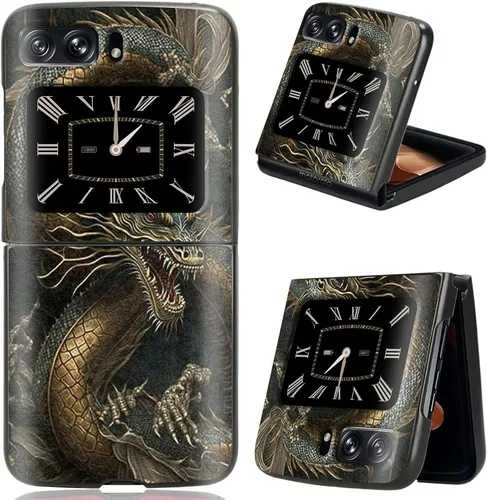 Vista 39 de Rossy Funda para Motorola Razr Plus 2023 para Moto Razr+ 2023 con patrón de niña africana para mujeres y hombres, ultra delgada, ligera