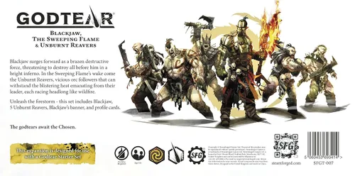 Vista 4 de Steamforged Games Godtear: Blackjaw, The Sweeping Flame Maelstroms Champions Set