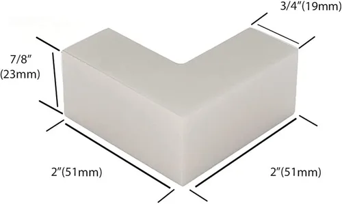 Vista 3 de Manga cuadrada de latón de 90 grados para sujetar sobre la puerta de la ducha Abrazadera de vidrio para 5/16" a 1/2" (8 a 0.472 in) de espesor