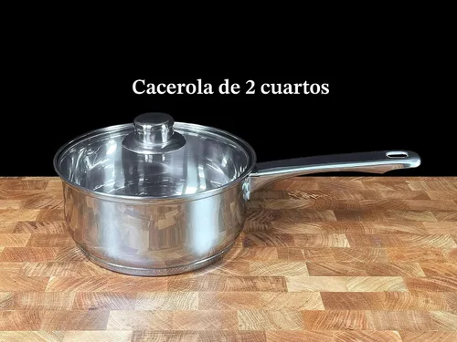 Vista 3 de Concord Cookware, juego de ollas de acero inoxidable de 7 piezas, incluye ollas y sartenes