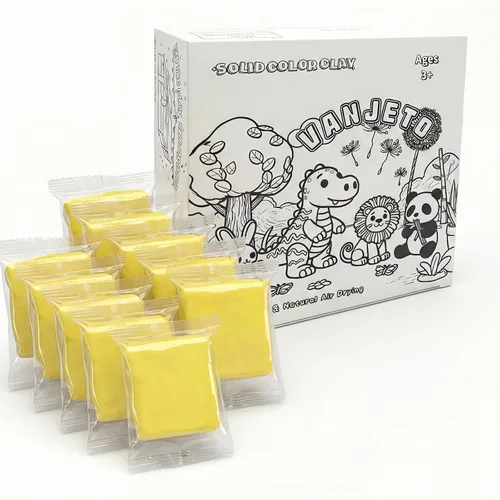 Vista 10 de Arcilla para modelar para niños, arcilla mágica VANJETO para niños secado al aire, arcilla súper suave para bricolaje Slime, arcilla de modelado Azul