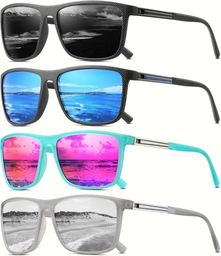 Vista 9 de Gafas de sol polarizadas para hombre, clásicas, ligeras, para conducir, pesca, golf, sol, protección UV