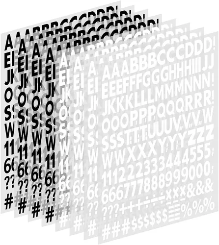 Vista 8 de Letras y números termoadhesivos de 1 pulgada, letras de vinilo para planchar con letras de transferencia de calor de la A a la Z, números