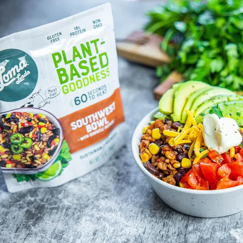 Vista 6 de Loma Linda - Paquetes completos de solución de comida a base de plantas (tazón de chipotle del suroeste (10 onzas), paquete de 6