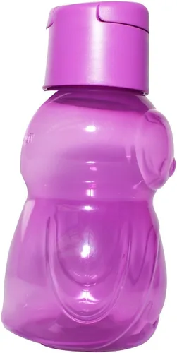 Vista 3 de Tupperware Eco Sports - Botella de agua de 12 onzas para niños, diseño de pingüino morado