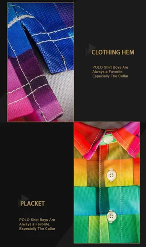 Vista 6 de HUGS IDEA Novedoso verano colorido de los hombres de manga corta de la blusa de la camisa camisetas tops camisetas