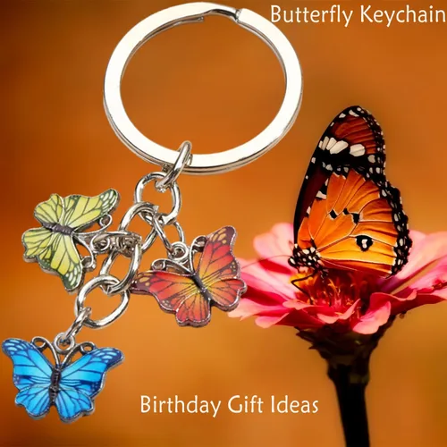 Vista 4 de Key Chain for Car Keys, Keychain with 5 Key Ring, Keychain Accessories, MenWomen Birthday Gift Ideas