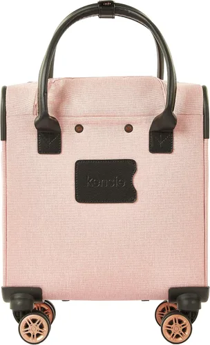 Vista 4 de kensie Hudson Softside - Juego de equipaje giratorio de 3 piezas Rosa Hudson Softside - Juego de equipaje giratorio de 3 piezas