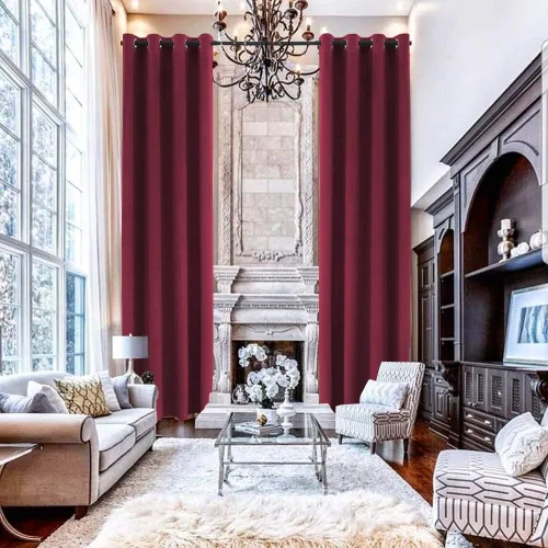 Vista 25 de Cortinas de lujo suaves de terciopelo extra largas, colección de franela hecha a medida Multicolor