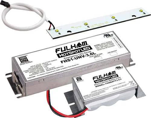 Vista 8 de Fulham Lighting FHSKITT08LHD HotSpot1 LED Kit de respaldo de batería de emergencia
