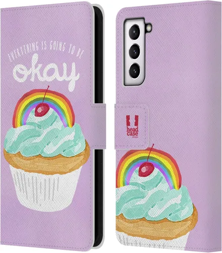 Vista 14 de Head Case Designs Assortment Cupcakes Happiness Leather Wallet Case Compatible with Samsung Galaxy A07 4G Surtido