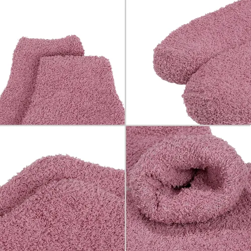 Vista 4 de Zando Calcetines mullidos para mujer, cálidos, esponjosos y acogedores para invierno