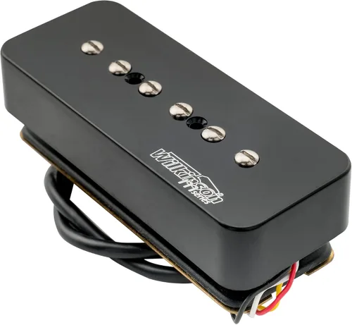 Vista 4 de Wilkinson Serie M apilada P90 barra de jabón de cerámica de una sola bobina pastilla puente pastilla 16K para guitarra eléctrica estilo SG LP, negro