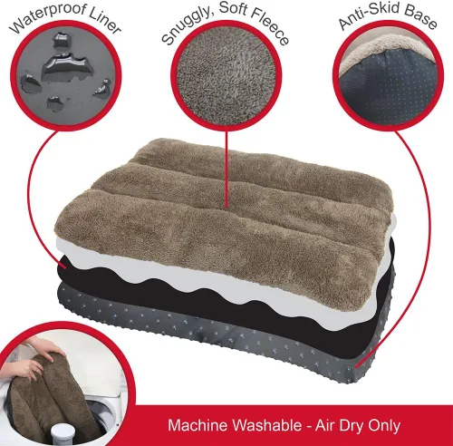 Vista 5 de SportPet Designs - Cama impermeable para mascotas, se adapta a la perrera de plástico SportPet para perros, 20 pulgadas