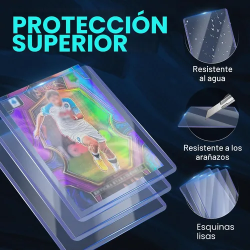 Vista 4 de 200 fundas para tarjetas de plástico duro, protectores de tarjetas de 3 x 4
