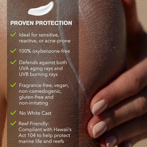 Vista 3 de Watermans Mineral SPF 55 Loción de protección solar con zinc, Aqua-Armor, amplio espectro para cara y cuerpo, seguro para arrecifes, resistente al