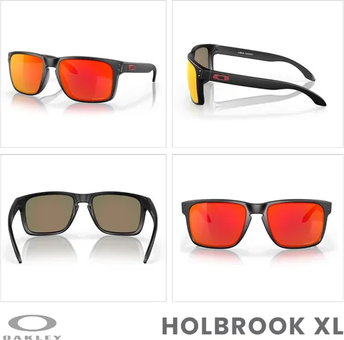 Vista 3 de OAKLEY Holbrook XL OO9417 Square Sunglasses For Men+ Bundle Accessory Leash Kit, Microfiber Pouch