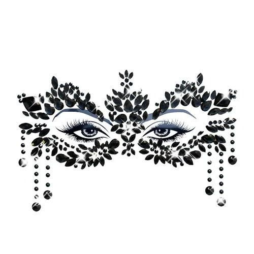 Vista 38 de Neva Nude Americana Crystal Jewel - Adhesivo de cristal para la cara, gemas para carnavales, Halloween, festivales, raves y fiestas, adhesivo