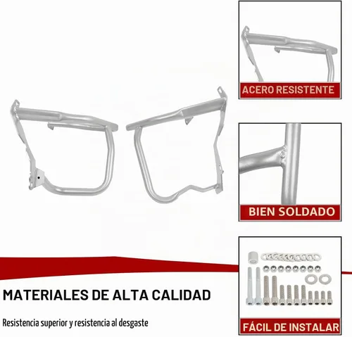 Vista 4 de Worldmotop - Protector de motor de repuesto para BMW R1200RT R1200 RT 2014 2015 2016 2017 2018 (plateado, delantero)