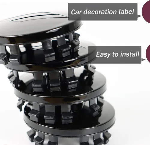 Vista 3 de 4 piezas de 63 mm 2.5 pulgadas de cubiertas de tapas centrales para ruedas con corte para Dodge Charger Durango Dart 2015-2020 Jeep/Chrysler