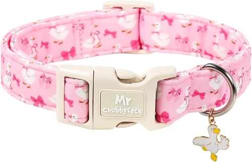 Vista 21 de MR.CHUBBYFACE· Collar de perro de San Valentín azul, lindo collar de cachorro con lazo azul, collar ajustable de algodón para mascotas con hebilla