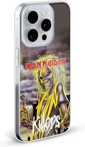 Vista 2 de Head Case Designs Funda de gel suave con licencia oficial de Iron Maiden Killers, compatible con Apple iPhone 13 Pro Max Asesinos