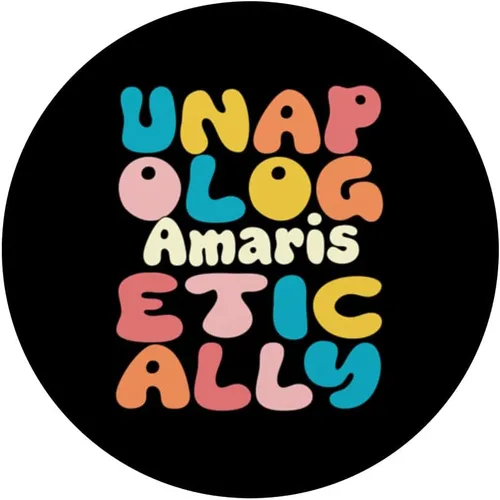 Vista 3 de AMARIS Personalized Name Unapologetically AMARIS PopSockets Swappable PopGrip