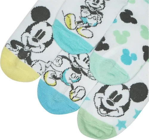 Vista 3 de Disney baby-boys Mickey Mouse 5 Pack Shorty Socks