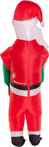 Vista 3 de Morph Inflatable Santa Costume for Kids Blow Up Santa Suit Kids Funny Inflatable Christmas Costume for Boys Girls