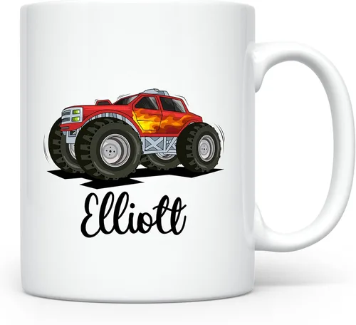 Vista 26 de Taza Personalizada para Niños, Niños, Niñas Taza Personalizada de Chocolate Caliente, Cacao, Café y Té Regalo de Cumpleaños con Nombre D11 - Tren