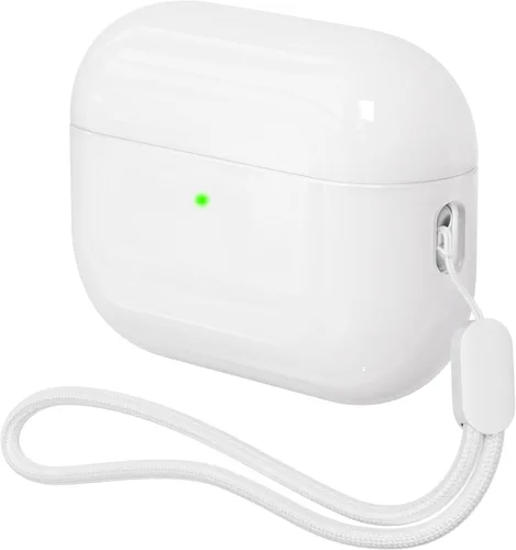 Vista 8 de Funda para AirPods Pro 3 Never-Sretch-Out DamonLight a prueba de golpes, funda protectora de silicona semidura compatible con Apple Airpods Pro