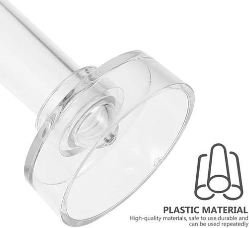 Vista 7 de EXCEART Molde de vela cónico de 2 unidades de 10.43 x 2.04 x 2.04 pulgadas, molde de plástico transparente para hacer velas cónicas