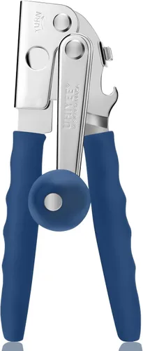 Vista 11 de Abridor de latas comercial, UHIYEE abridor de latas manual de mano resistente con mango extralargo cómodo, perilla de gran tamaño, abridor de latas