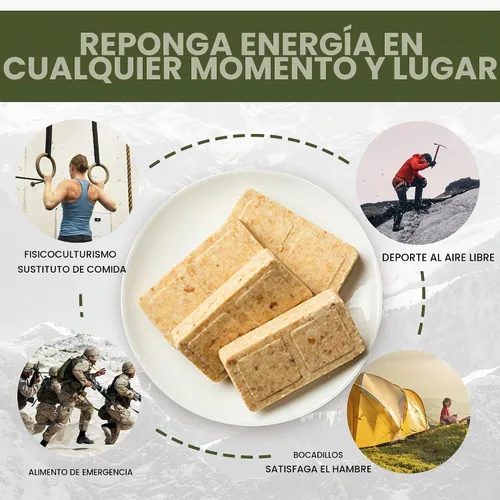 Vista 5 de Emergency Rations Bar, MRE Meals Ready to Eat 2026, Long Shelf Life Food