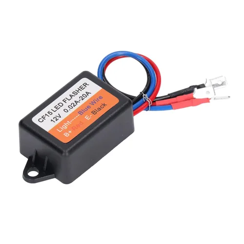 Vista 5 de Controlador estroboscópico, controlador estroboscópico de flash 12 V auto módulo intermitente 0.02‑20A LED Módulo de luz de giro 45 75 veces por