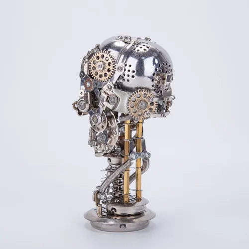 Vista 3 de LOCHE Kit de modelo de rompecabezas de metal 3D, kit de esqueleto mecánico steampunk de metal 3D, rompecabezas 3D, rompecabezas láser 3D, ensamblaje