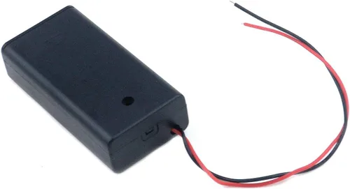 Vista 4 de Semetall Paquete de 12 fundas de soporte de batería AA de 1,5 V con interruptor de encendido/apagado y cables