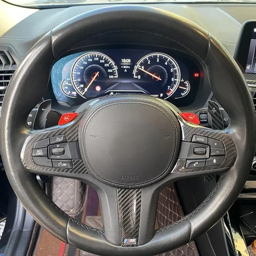 Vista 5 de Cubierta magnética de palanca de cambios para volante para BMW M2 M3 M4 G87 G20 G30 G80 G82 G01 G05 G07 F15 F80 F82 F87 F30 Z4 G29 F30 G22 X3 X5 X6