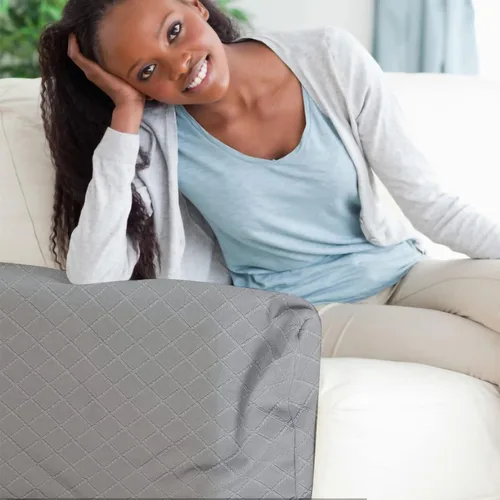Vista 7 de VOSAREA Protectores de brazo de sofá, 2 piezas, fundas elásticas para reposabrazos de sofá, fundas protectoras para reposabrazos de sofá