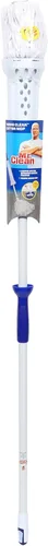 Vista 2 de Mr. Clean Trapeador con cabezal de recambio de mezcla de algodón con extremos en bucle, XL, azul