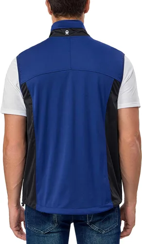 Vista 2 de Little Donkey Andy Chaleco Softshell para hombre, ligero, resistente al Azul Tinta*