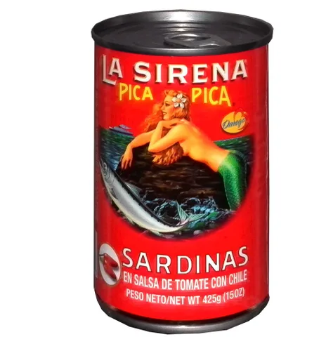 Vista 3 de La Sirena Sardinas Pica Pica 15 oz