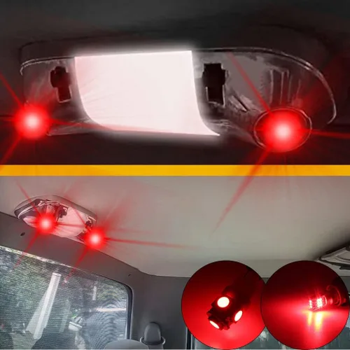 Vista 11 de 3 bombillas LED azules para mapa interior compatibles con Ford F-150 F-250 Bronco 1987-1996