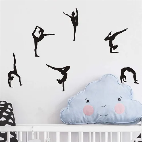 Vista 2 de Adhesivo decorativo para decoración del hogar, calcomanía de pared para Deporte Vinilo Arte Mural Pegatina Decoración del hogar Papeles de pared