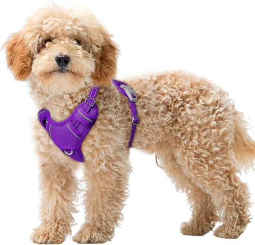 Vista 55 de BARKBAY Arnés para Perro Sin Tirones Talla Grande Arnés Reflectante para Perro con Clip Frontal y Asa de Control Fácil para Caminar Entrenar Correr