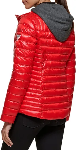 Vista 3 de GUESS Chaqueta ligera plegable para mujer Acolchada, acolchada de transición