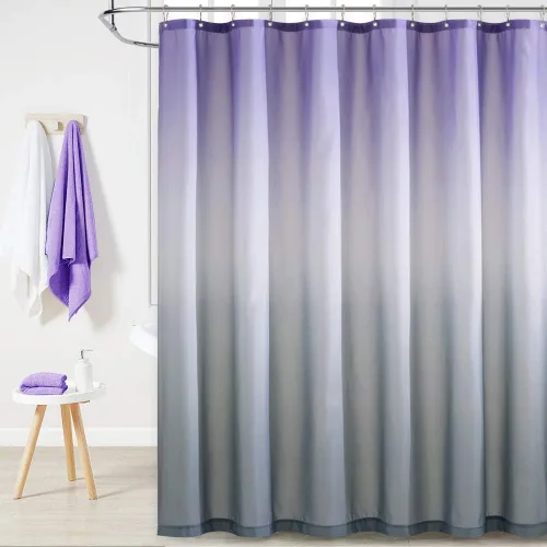 Vista 13 de KGORGE Cortina de ducha para baño, impermeable, con patrón de plantas, tamaño de cabina, decoración de baño para tina, inodoro, spa, 36 pulgadas