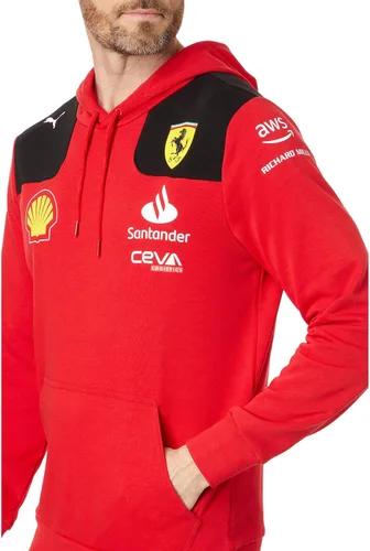 Vista 3 de PUMA Mens Sf Team Hoodie Casual Outerwear Casual Cordón - Rojo